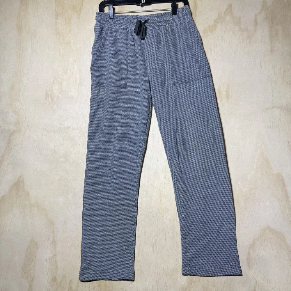 Goodfellow & Co Men's S Gray Textured Knit Lounge Pants Drawstring Straight Leg